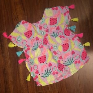 Cat & Jack girls 18 month fruit pattern swimsuit cover up
